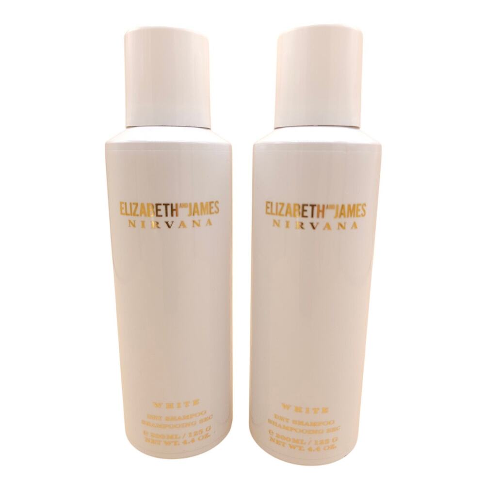 (2) Elizabeth and James Nirvana White Dry Shampoos 4.4 oz / 130g Rare Full Size
